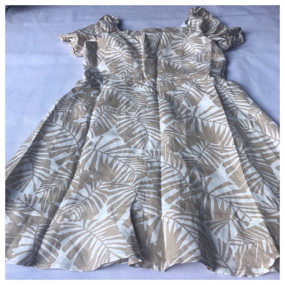 Loft Palm Beach Tie Back Flare Dress 2 4 6 - Picture 7 of 13